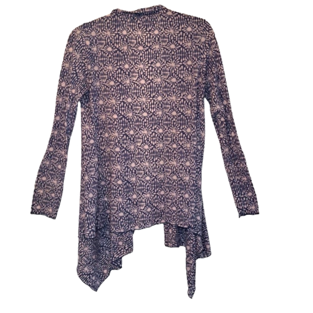 Testament Lightweight Purple Patterned Open Cardi… - image 2